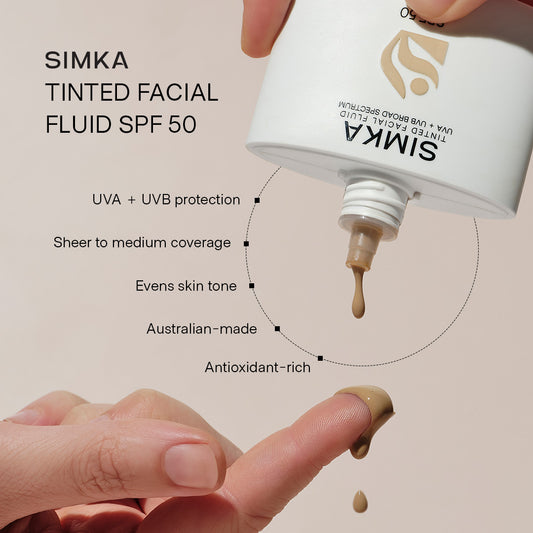 SIMKA Tinted Facial Fluid SPF50 50ml