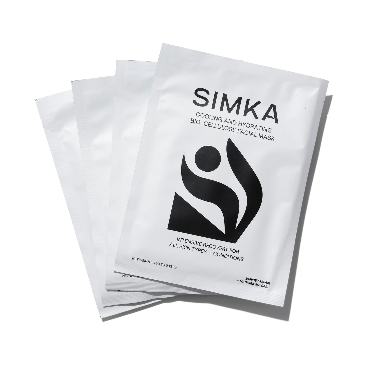 SIMKA Bio-Cellulose Facial Mask 4 Pack