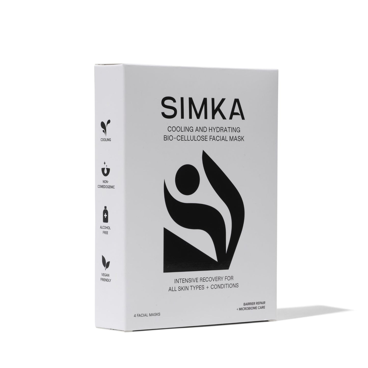 SIMKA Bio-Cellulose Facial Mask 4 Pack