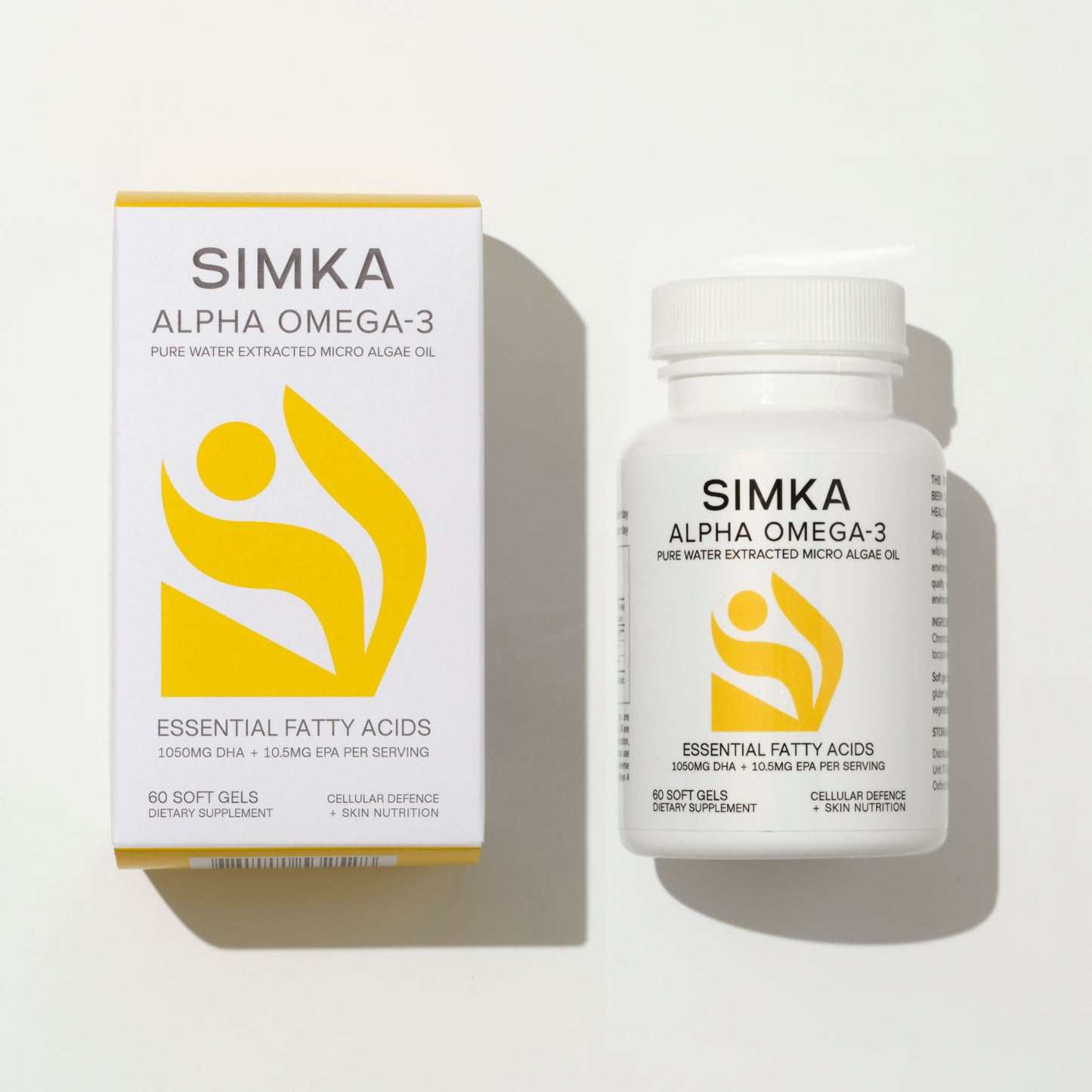 SIMKA Alpha Omega-3 Soft Gels - 60 Vegan Soft Gels